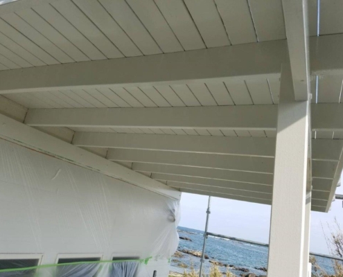 テラスの塗装後