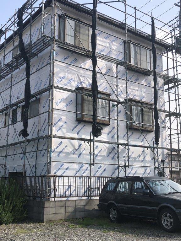 外壁サイディングの張り替え中