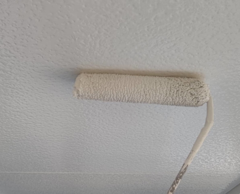 軒天の上塗り塗装