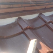 瓦屋根の漆喰 補修工事後