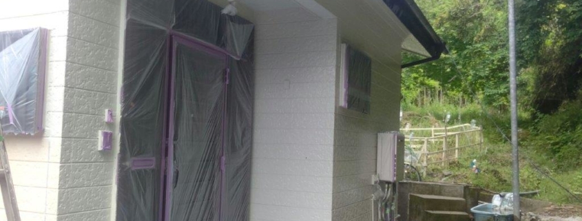 外壁の上塗り塗装